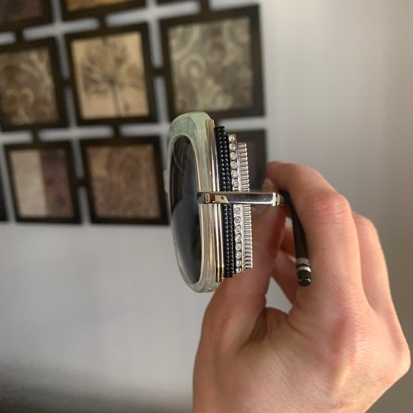 Authentic BOUCHERON 54 glitter oversized Square Swarovski crystals sunglasses - Picture 11 of 14